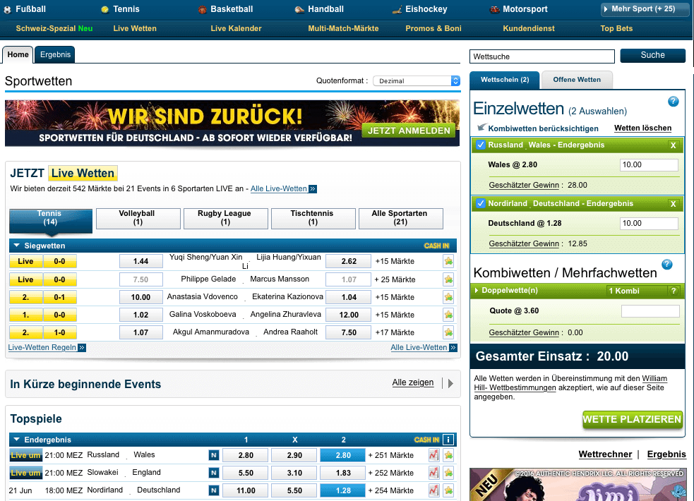 williamhill angebot