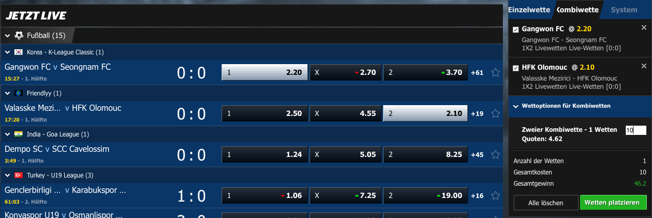10bet live 2016