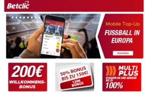 10 € Wettabsicherung bei Betclic für mobilen Tipp