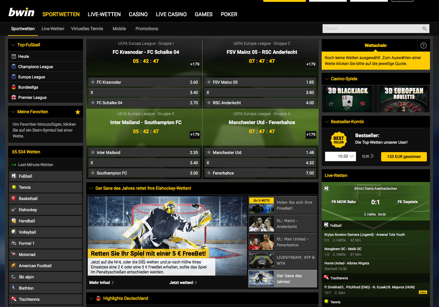 bwin website