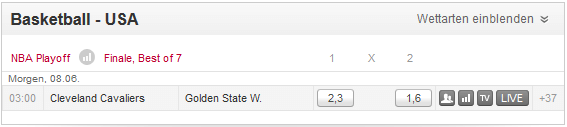 Tipico Wettprogramm Basketball