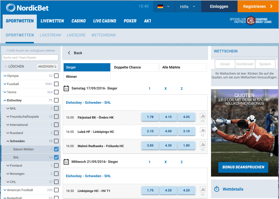 nordicbet eishockey