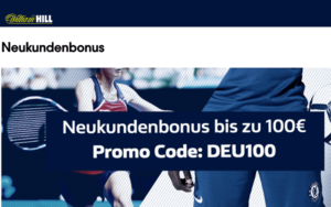 William Hill mit „50 € erhalten für 10 € einzahlen“ – Aktion