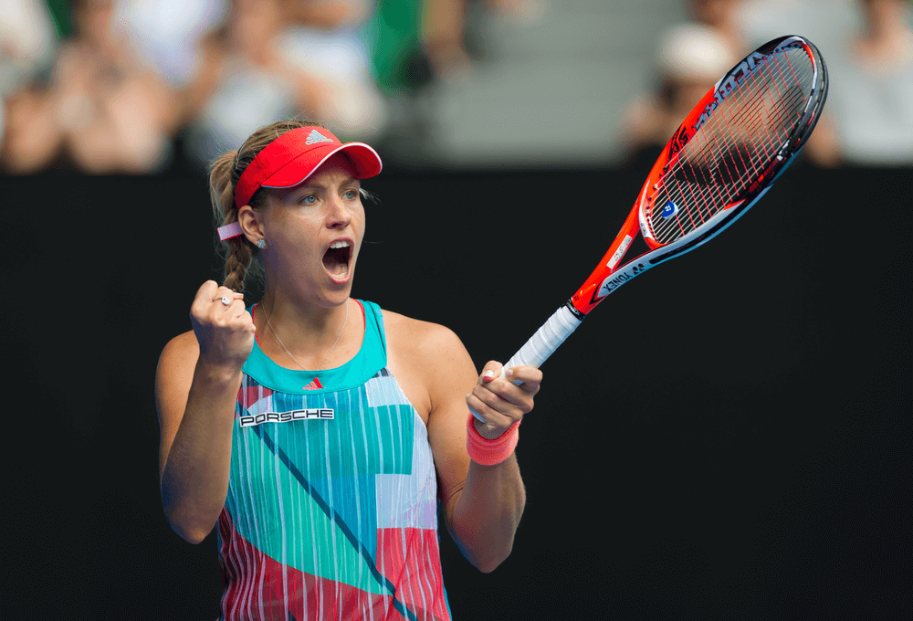 Angelique Kerber in action