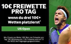 Betway: Täglich eine Gratiswette zu den US Open 2018