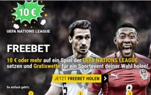 Cashpoint: Jetzt auf die Nations League wetten & Gratiswette sichern!