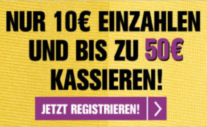 Interwetten: 10 € einzahlen und bis zu 50 € Bonus kassieren!