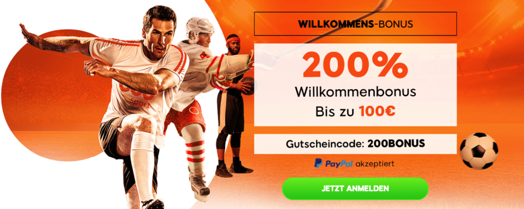 200% einzahlungsbonus bei 888sport bis maximal 100 euro für neukunden