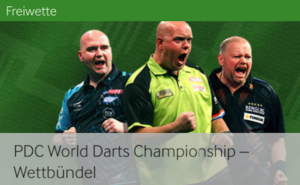 Betway: Auf die Darts WM 2019 wetten und täglich eine 10 € Freebet sichern!