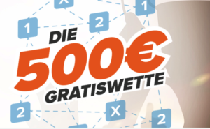 Wetten.com verlost jede Woche eine Gratiswette im Wert von 500 €!