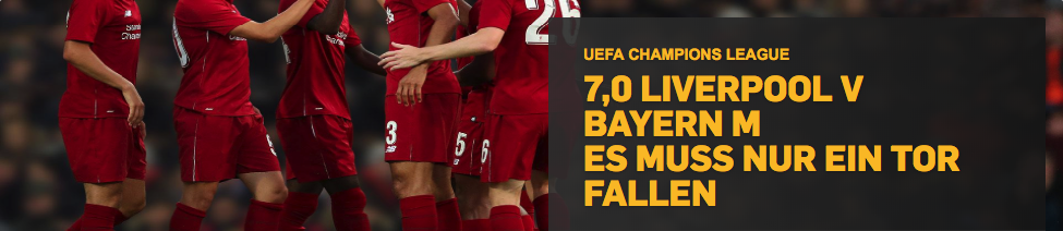 Wetten auf mindestens ein Tor bei Liverpool gegen Bayern München