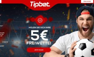 Tipbet: 5 € Gratiswette nutzen