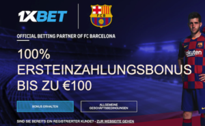 1xBet Bonus für Neukunden – bis zu 100 € Prämie (100% auf die erste Einzahlung) sichern!