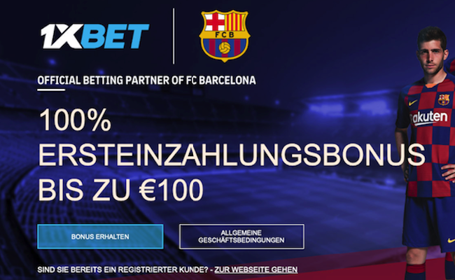 bis zu 100€ bonus bei 1xbet für neukunden