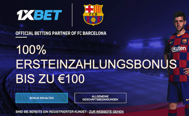 bis zu 100CHF bonus bei 1xbet für neukunden