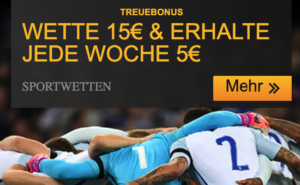 Betfair: Mit Kombiwetten jeden Montag eine 5€ Freebet erhalten