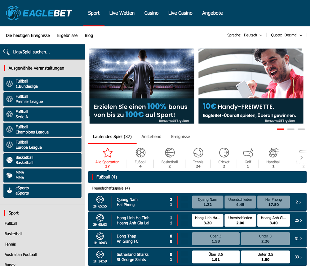 Eaglebet Website