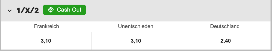 Betway EM 2020 wetten auf die Partie Frankreich gegen Deutschland