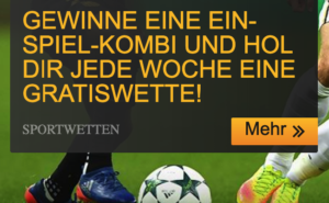 Betfair: Mit Ein-Spiel-Kombis jede Woche eine Gratiswette sichern!