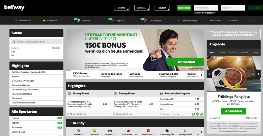 betway webseite