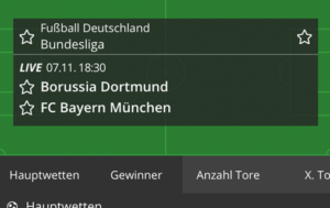 NEO.bet Top-Quoten zum Bundesliga-Highlight
