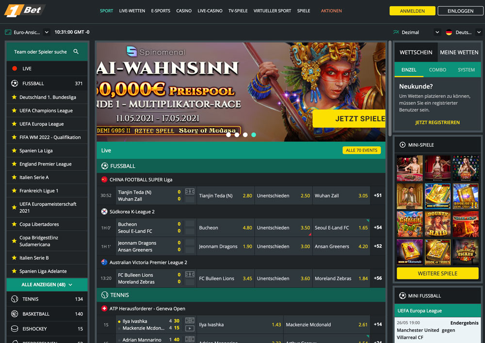 1Bet Website