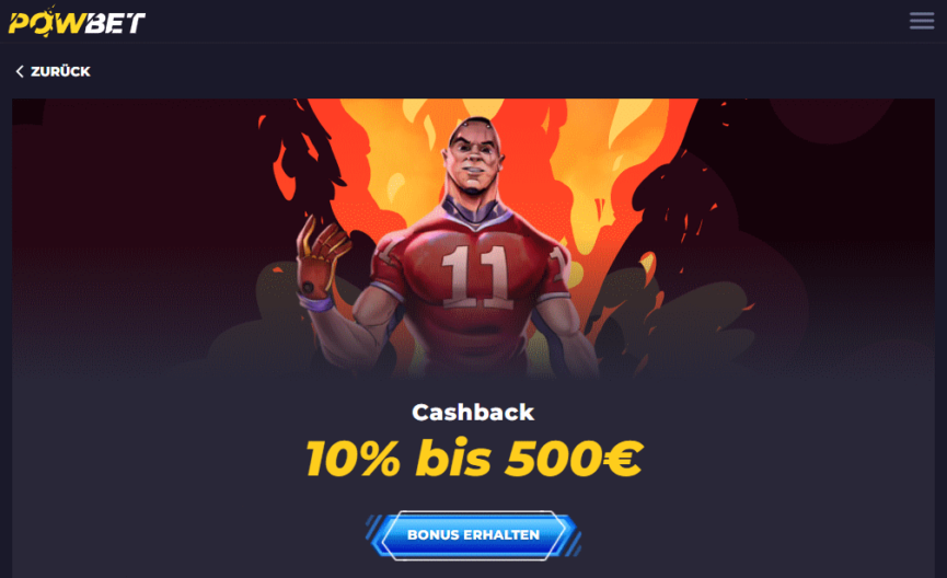 powbet cachback bis zu 500