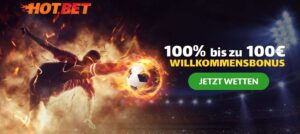 Hot.Bet: Mit 100 € Bonus auf die €pacup-Highlights wetten