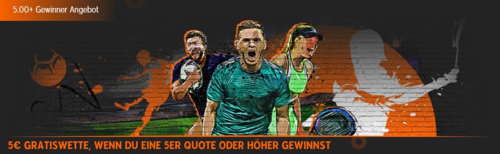 888Sport: Jetzt 5 € Freiwette mit 5,0-Quote sichern