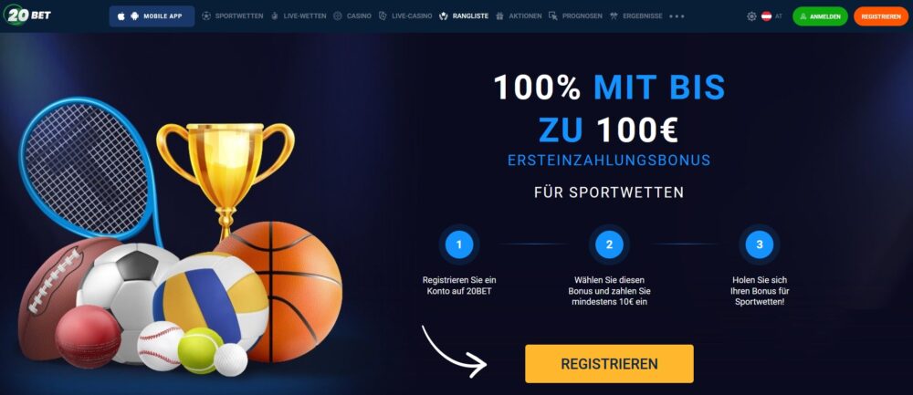 20Bet: Ab sofort ist der Neukundenbonus noch attraktiver!