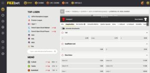 FEZbet: 100% Cashback Bonus für das Champions League Finale