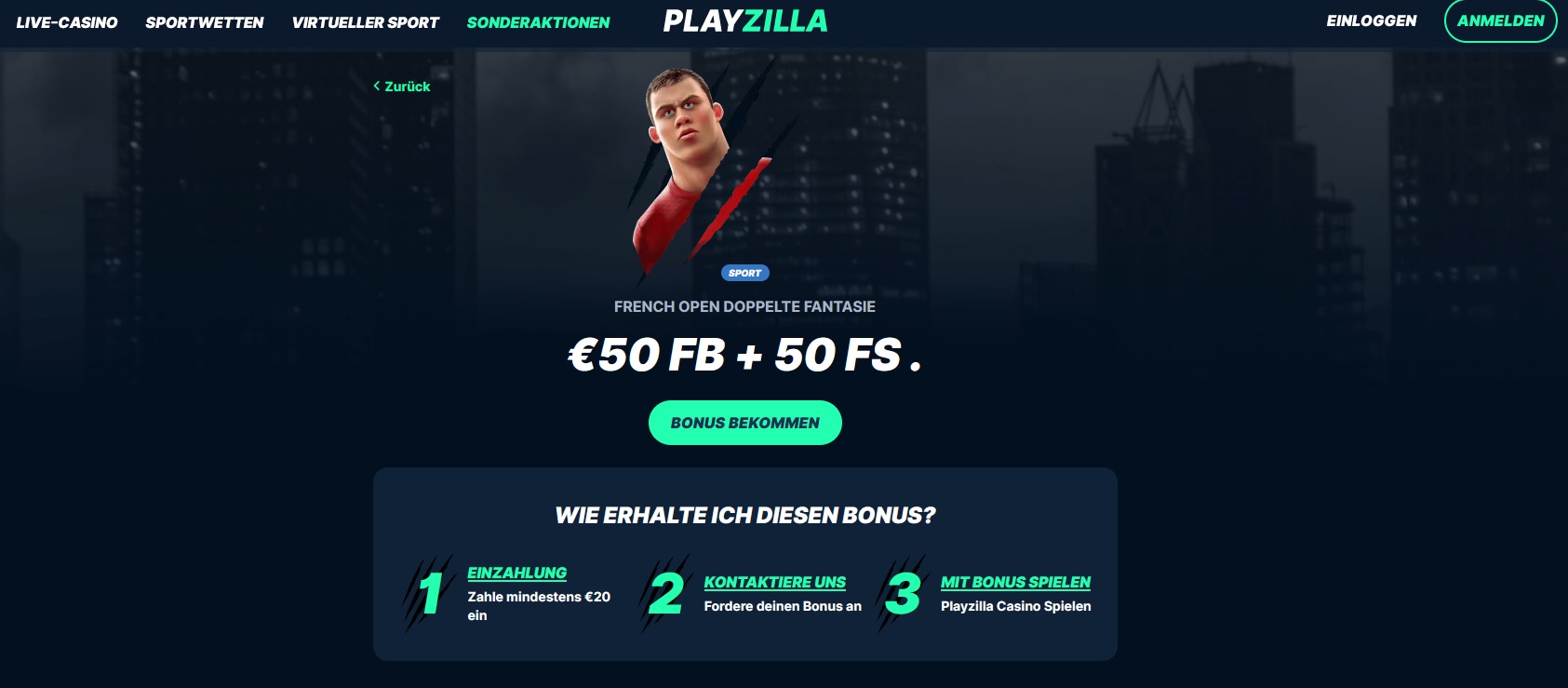 Playzilla: Tägliche Gratiswetten für die French Open 2022 sichern