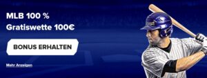 Sportaza: 100% bis zu 100 € Gratiswette für MLB-Baseballwetten