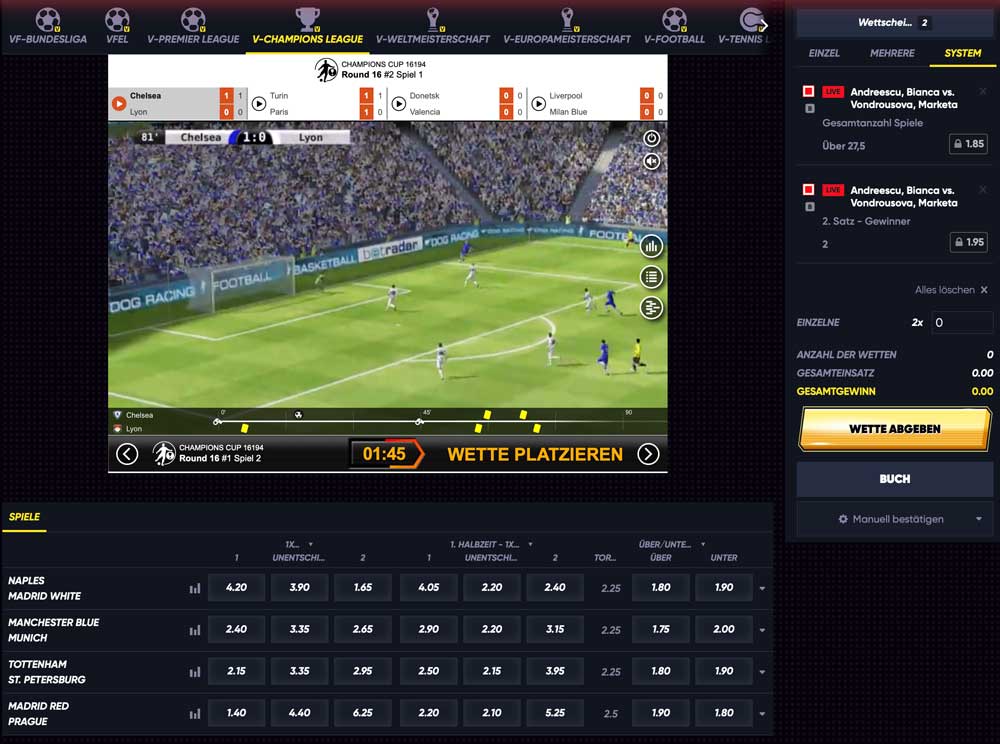 Quickwin Virtuelle Sportwetten