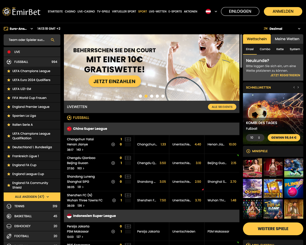 Emirbet Sportwetten Portal