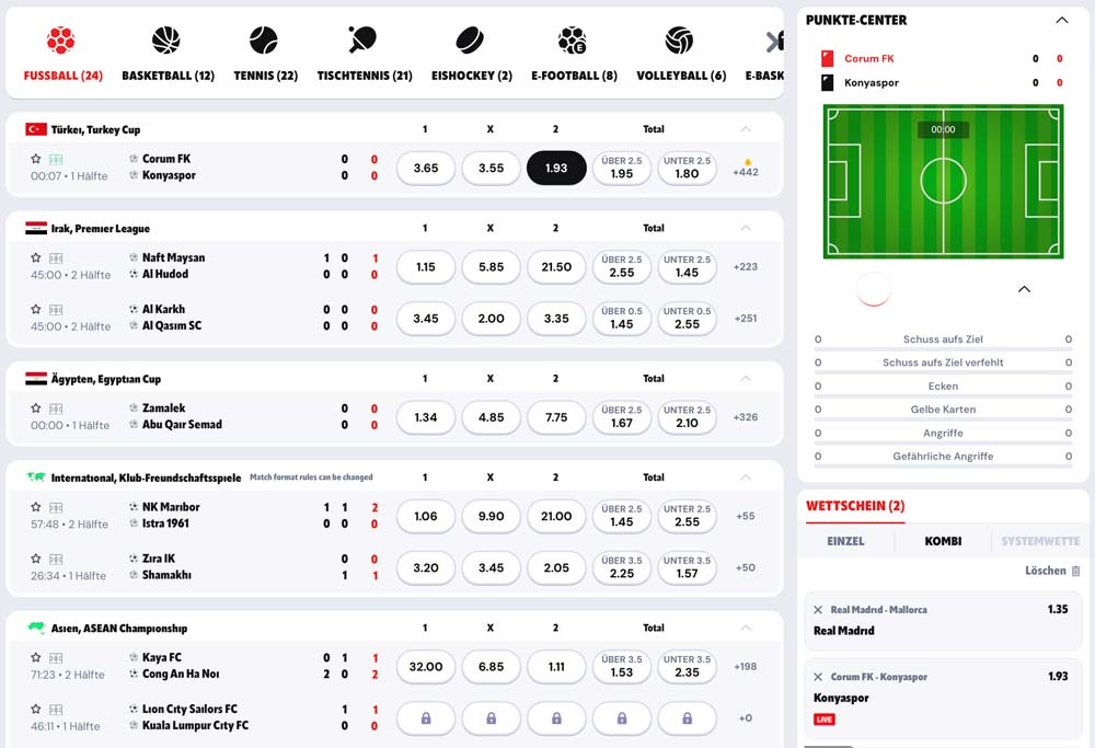 Supabet Livewetten