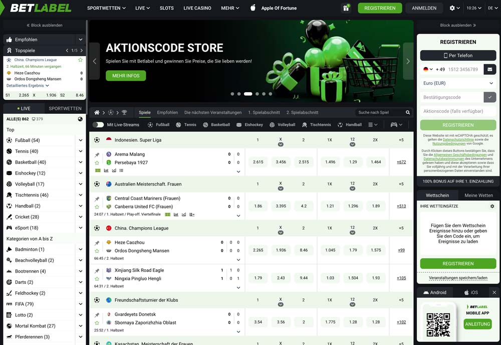 BetLabel Website