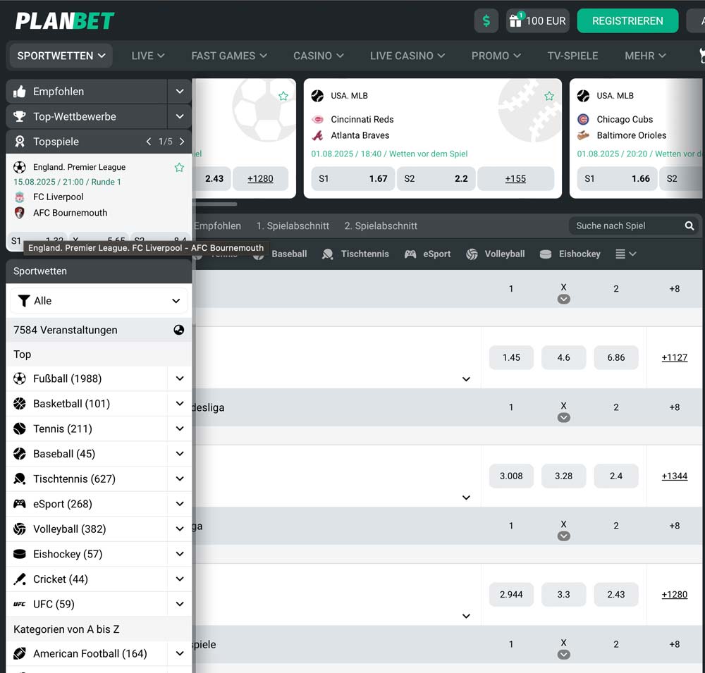 Planbet Website