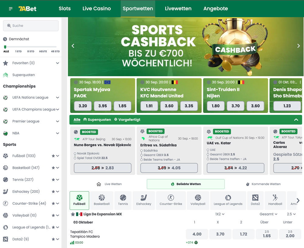 7Abet Sportwetten