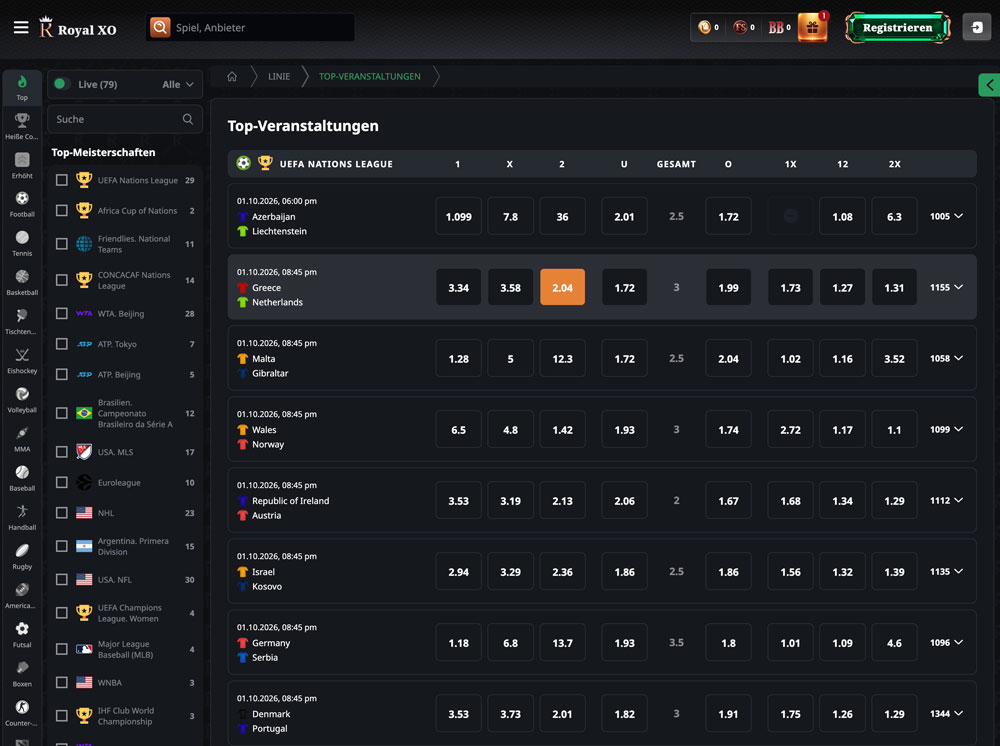 RoyalXO Sportsbook